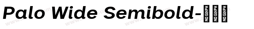 Palo Wide Semibold字体转换